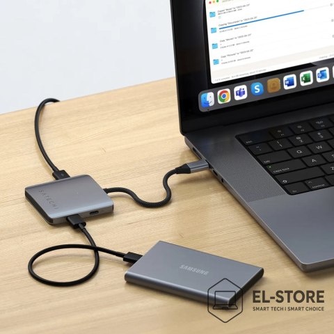 No name Satechi - Hub - z Power Delivery - 4 x USB-C 3.2 Gen 2 - Komputer stacjonarny