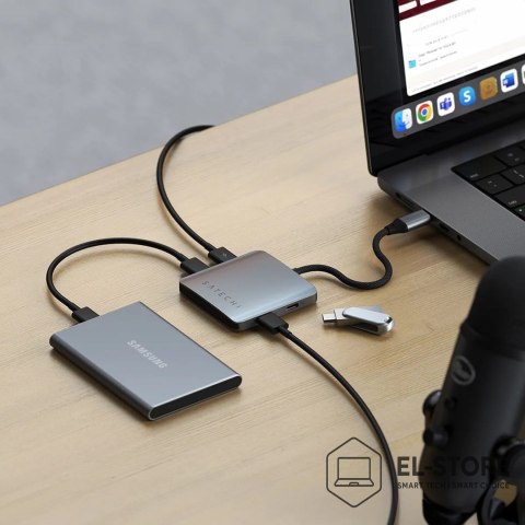 No name Satechi - Hub - z Power Delivery - 4 x USB-C 3.2 Gen 2 - Komputer stacjonarny