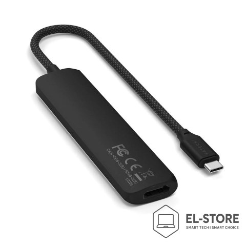 No name Satechi ST-P6SK huby i koncentratory USB Type-C 10000 Mbit/s Czarny