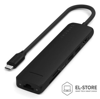 No name Satechi ST-P7SK huby i koncentratory USB Type-C 10000 Mbit/s Czarny