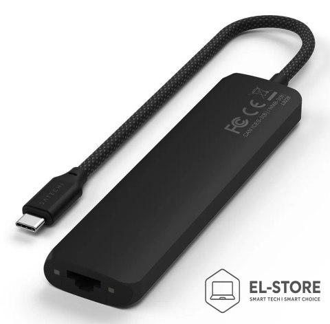 No name Satechi ST-P7SK huby i koncentratory USB Type-C 10000 Mbit/s Czarny
