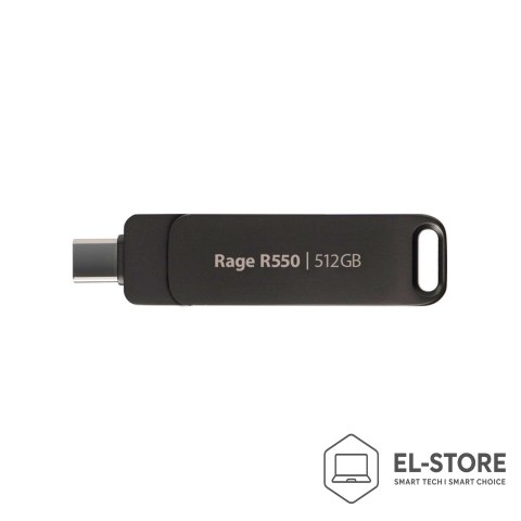 Patriot Memory Patriot Rage R550 512GB Dual USB A+C, Alu, 100MBs