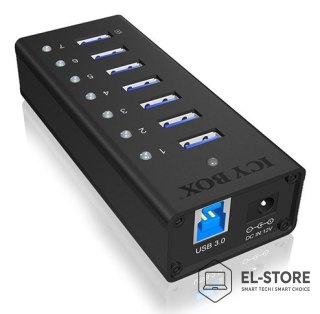 RAIDSONIC ICY BOX IB-AC618 USB 3.2 Gen 1 (3.1 Gen 1) Type-B 5000 Mbit/s Czarny