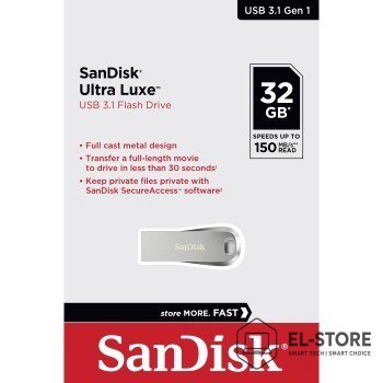 SanDisk Pendrive SanDisk Ultra Lux SDCZ74-032G-G46 (32GB; USB 3.0; kolor srebrny)