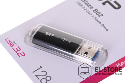 Silicon Power Pendrive Silicon Power Blaze B02 128GB USB 3.1 kolor czarny (SP128GBUF3B02V1K)