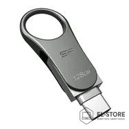 Silicon Power Silicon Power Mobile C80 pamięć USB 128 GB USB Type-A / USB Type-C 3.0 (3.1 Gen 1) Tytan