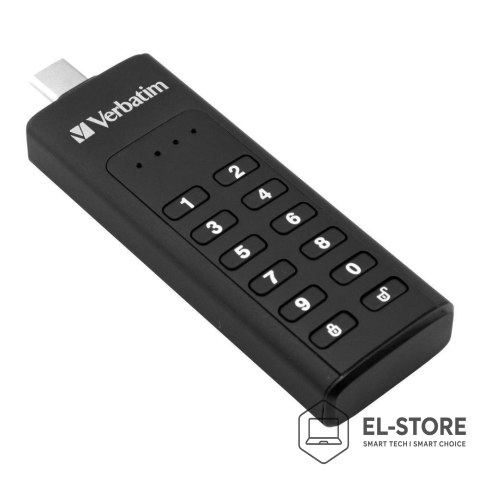 Verbatim KEYPAD SECURE USB 3.1 DRIVE/256-BIT AES ENCRY 64GB USB-C