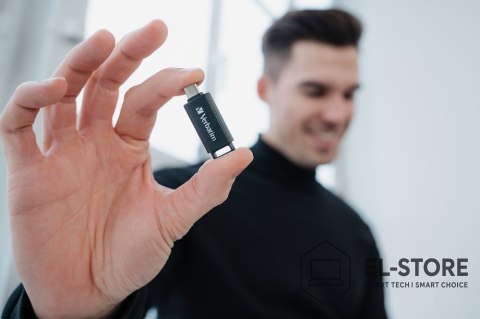 Verbatim Verbatim Store 'n' Go pamięć USB 128 GB USB Type-C 3.2 Gen 1 (3.1 Gen 1) Czarny