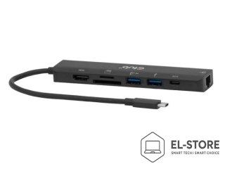 Club 3D CLUB3D CSV-2553 huby i koncentratory USB Type-C 5000 Mbit/s Czarny