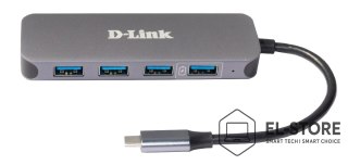 D-Link D-Link DUB-2340 huby i koncentratory USB Type-C 5000 Mbit/s Szary