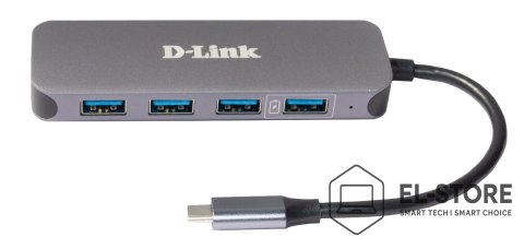 D-Link D-Link DUB-2340 huby i koncentratory USB Type-C 5000 Mbit/s Szary