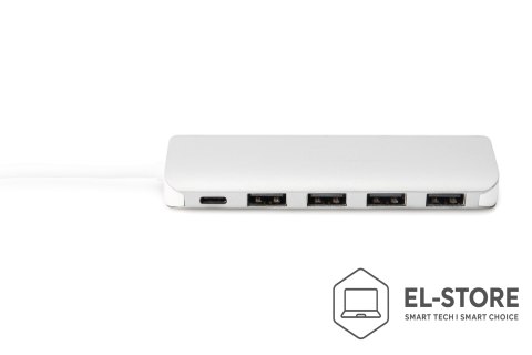 DIGITUS Digitus 4-portowy hub USB Type-C™ (USB 3.0) + PD