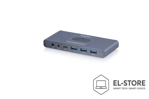 DIGITUS Digitus DS-12855 przełącznik KVM Szary