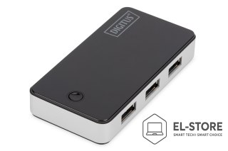 DIGITUS Digitus Hub USB 3.0, 4 porty, czarny