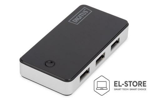 DIGITUS Digitus Hub USB 3.0, 4 porty, czarny