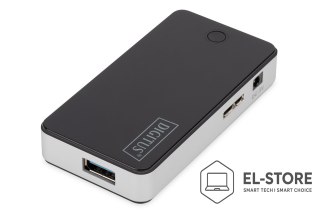 DIGITUS Digitus Hub USB 3.0, 4 porty, czarny