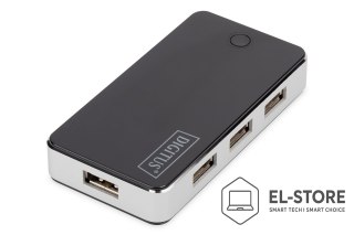 DIGITUS Hub DIGITUS DA-70222 (7x USB 2.0; kolor czarny)