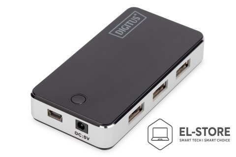 DIGITUS Hub DIGITUS DA-70222 (7x USB 2.0; kolor czarny)