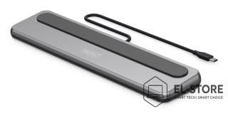 DIGITUS Stacja dokująca USB-C 12 portowa, max. 8K/30Hz z HDR, HDMI, DP, max. 3 monitory (MST), USB-C 3.2 Gen2, Gigabit Ethernet, SD/Micr