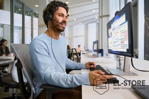 Hewlett-Packard Słuchawki przewodowe HP Poly Mission 425 Stereo USB Wired Headset Classic
