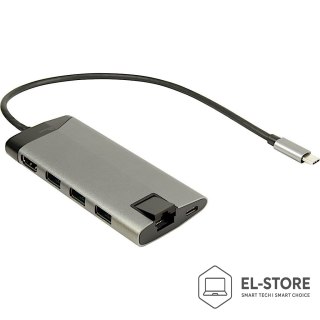 Inter-Tech Inter-Tech GDC-802 Przewodowa USB 3.2 Gen 1 (3.1 Gen 1) Type-C Szary