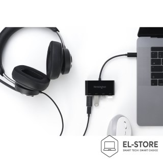 Kensington Kensington Koncentrator 4-portowy CH1200, USB-C, 10 Gb/s