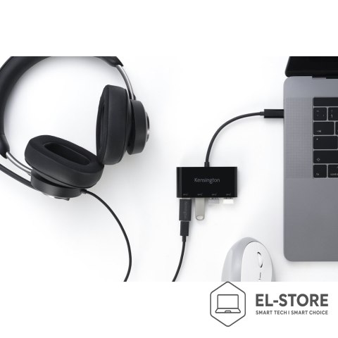 Kensington Kensington Koncentrator 4-portowy CH1200, USB-C, 10 Gb/s