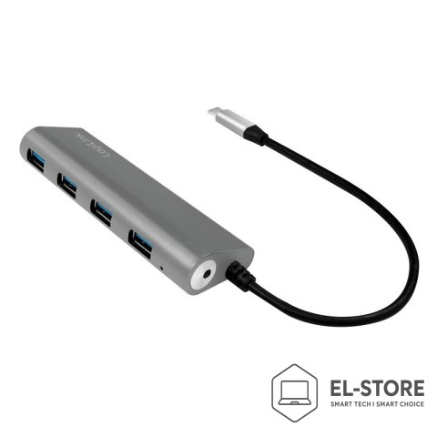 LogiLink LogiLink UA0309 huby i koncentratory USB 3.2 Gen 1 (3.1 Gen 1) Type-C 5000 Mbit/s Szary