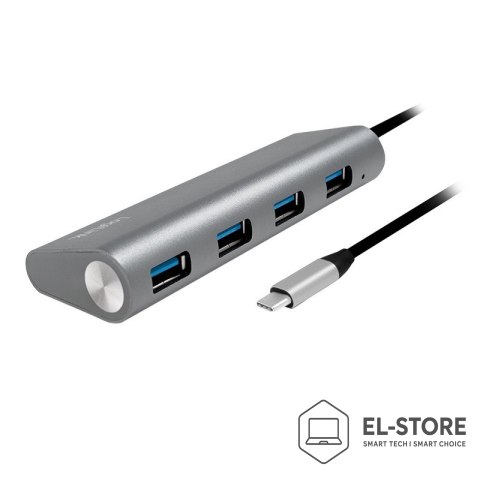LogiLink LogiLink UA0309 huby i koncentratory USB 3.2 Gen 1 (3.1 Gen 1) Type-C 5000 Mbit/s Szary