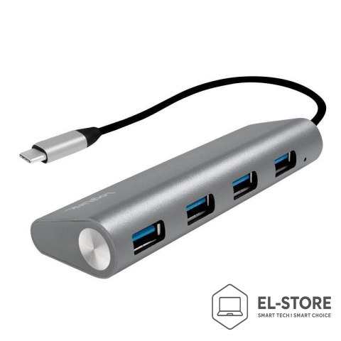 LogiLink LogiLink UA0309 huby i koncentratory USB 3.2 Gen 1 (3.1 Gen 1) Type-C 5000 Mbit/s Szary
