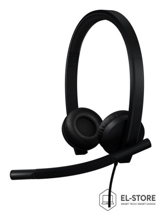 Logitech Logitech H570E Zestaw słuchawkowy Przewodowa Opaska na głowę Biuro/centrum telefoniczne USB Type-C Czarny