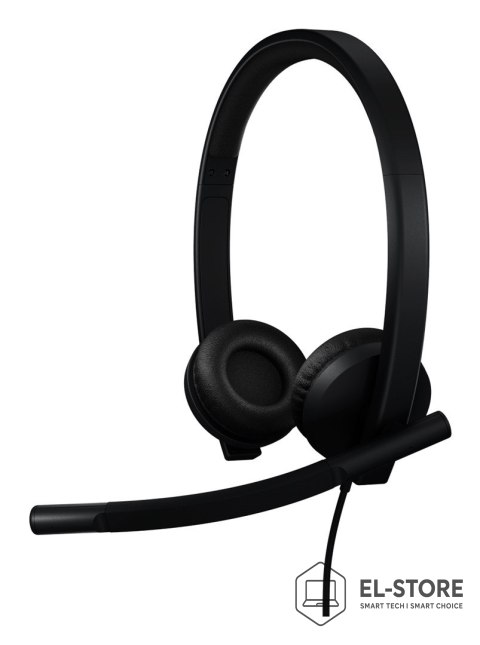 Logitech Logitech H570E Zestaw słuchawkowy Przewodowa Opaska na głowę Biuro/centrum telefoniczne USB Type-C Czarny