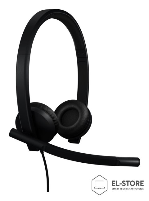 Logitech Logitech H570E Zestaw słuchawkowy Przewodowa Opaska na głowę Biuro/centrum telefoniczne USB Type-C Czarny