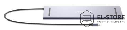 Manhattan MANHATTAN Stacja dokująca 12-w-1 4K 1xHDMI 2xDP 3xUSB-A