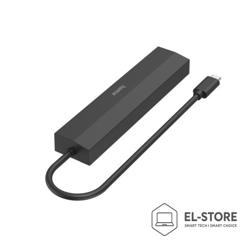 No name Hama 00200144 huby i koncentratory USB 3.2 Gen 1 (3.1 Gen 1) Type-C 5000 Mbit/s Czarny