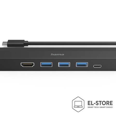 No name Hama 00200144 huby i koncentratory USB 3.2 Gen 1 (3.1 Gen 1) Type-C 5000 Mbit/s Czarny