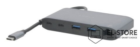 No name Mobilis 020027 stacja dokująca Przewodowa USB 3.2 Gen 1 (3.1 Gen 1) Type-C Szary