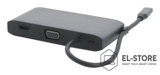 No name Mobilis 020027 stacja dokująca Przewodowa USB 3.2 Gen 1 (3.1 Gen 1) Type-C Szary