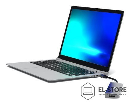No name Port Designs 900162 huby i koncentratory USB Type-C Srebrny