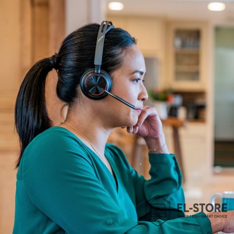 POLY Słuchawki Poly Voyager Focus 2 z certyfikatem Microsoft Teams USB-C-C Headset + USB-C/A Adapter 9T9J4AA#AC3
