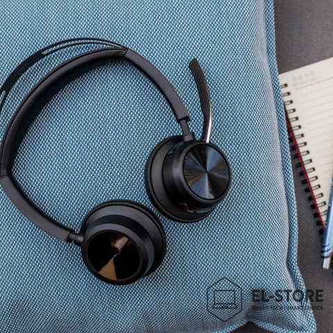 POLY Słuchawki Poly Voyager Focus 2 z certyfikatem Microsoft Teams USB-C-C Headset + USB-C/A Adapter 9T9J4AA#AC3