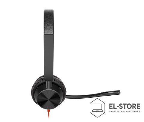 POLY Słuchawki przewodowe POLY Blackwire 3325 Stereo Microsoft Teams Certified USB-C Headset 3.5mm Plug USB-C/A Adapter Przewodowa Op