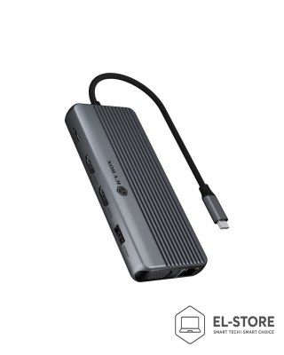 RAIDSONIC ICY BOX IB-DK4062-CPD Przewodowa USB 3.2 Gen 1 (3.1 Gen 1) Type-C Antracyt