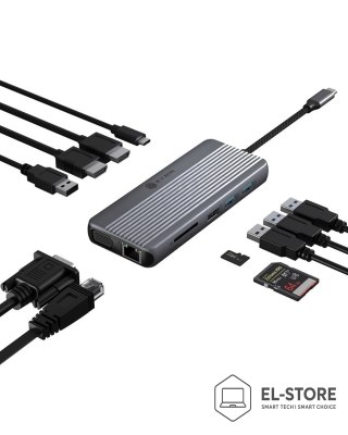 RAIDSONIC ICY BOX IB-DK4062-CPD Przewodowa USB 3.2 Gen 1 (3.1 Gen 1) Type-C Antracyt