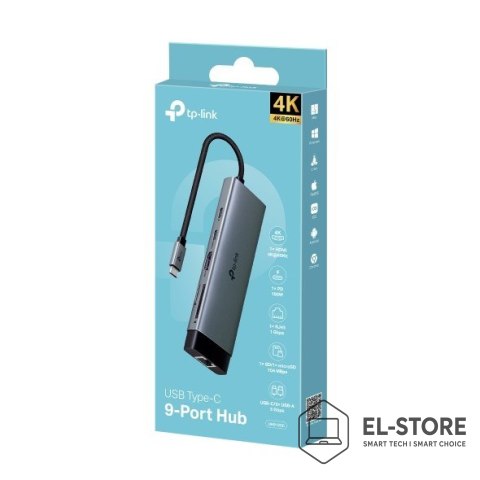 TP-LINK Hub TP-LINK UH9120C 3xUSB-A 3.0, 1xUSB-C 3.0, 1xUSB-C PD, HDMI 4K, RJ45 GE, SD, microSD