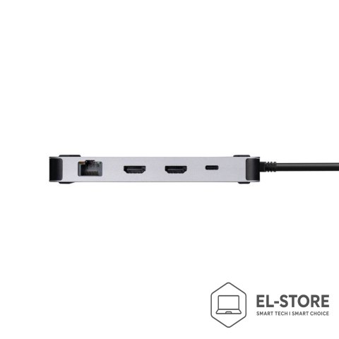Targus Targus DOCK429GL stacja dokująca Przewodowa USB4 Srebrny