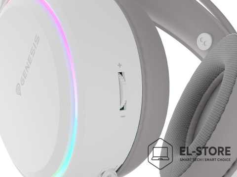 GENESIS Słuchawki/zestaw słuchawkowy GENESIS NSG-2308 Przewodowa Opaska na głowę Gaming USB Typu-A Biały
