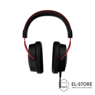 Hewlett-Packard Zestaw słuchawkowy do gier HyperX Cloud Alpha czarno-czerwony, Przewodowy, 13 - 27000 Hz, Gaming, 298 g, Czerwony
