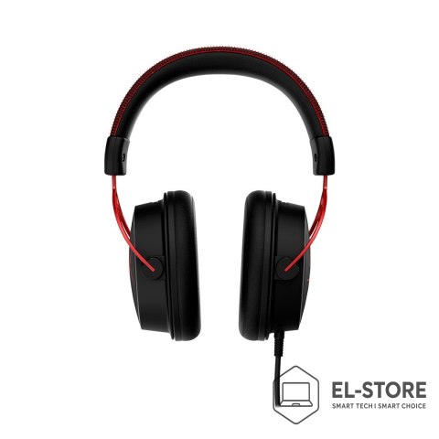 Hewlett-Packard Zestaw słuchawkowy do gier HyperX Cloud Alpha czarno-czerwony, Przewodowy, 13 - 27000 Hz, Gaming, 298 g, Czerwony