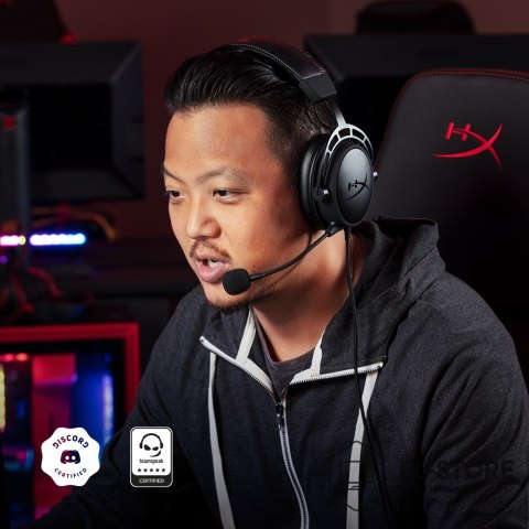 Hewlett-Packard Zestaw słuchawkowy do gier HyperX Cloud Alpha czarno-czerwony, Przewodowy, 13 - 27000 Hz, Gaming, 298 g, Czerwony